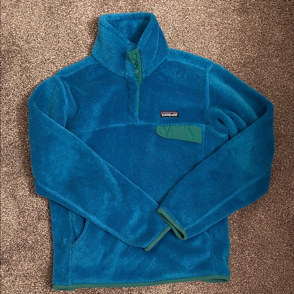 Patagonia Teal Zip-Up Women’s Sweater